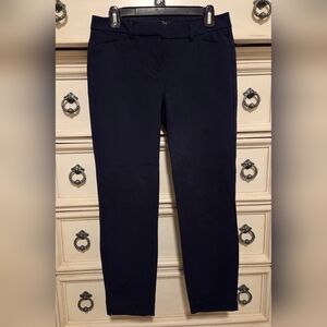 EUC White House Black Market Navy Slim Ankle Pants